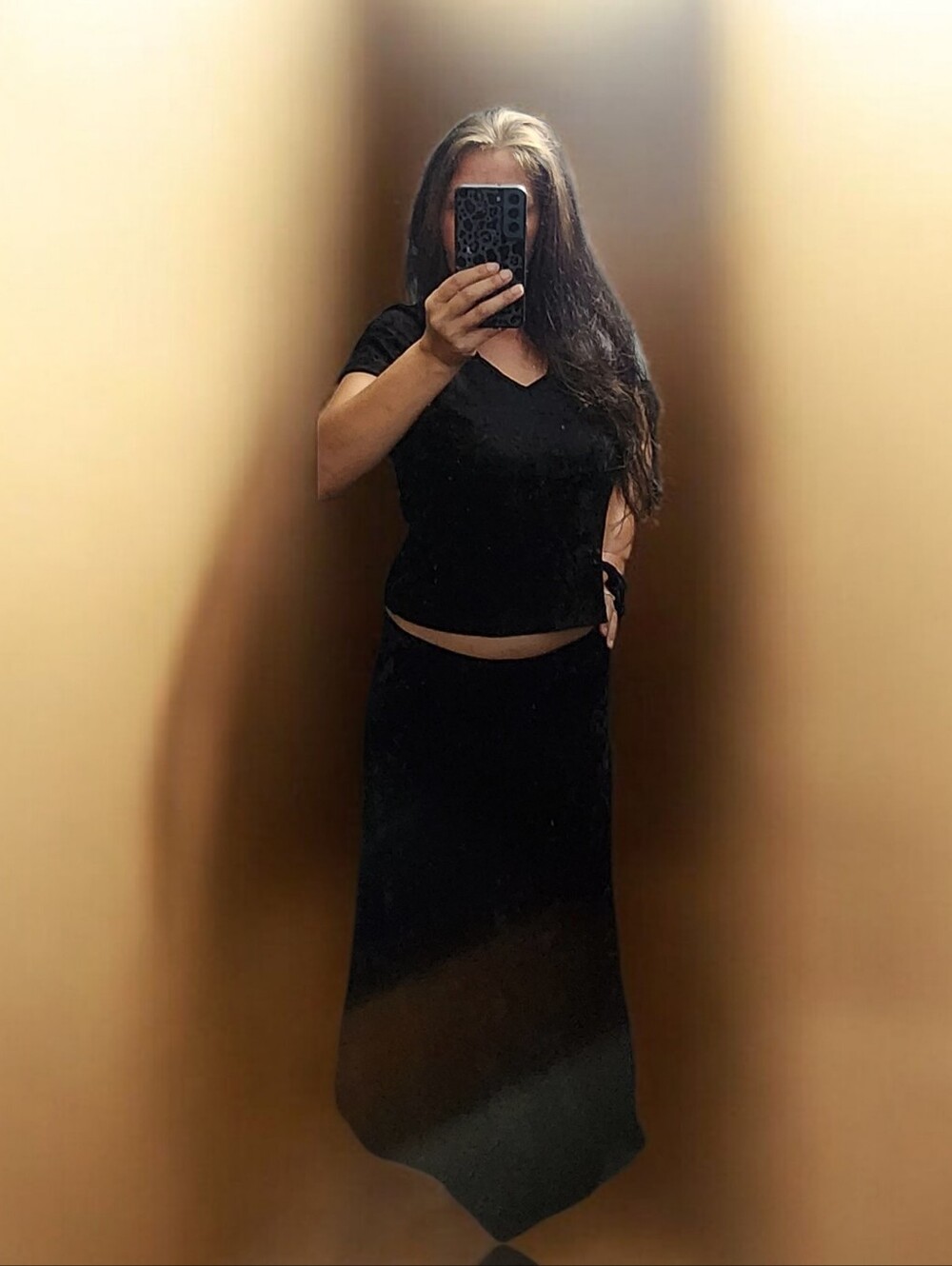 Vinatge Morbid Threads Velvet Skirt Set Size L